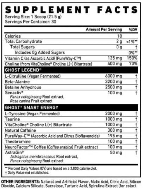 Ghost Legend Pre Workout V3 (30 serve)
